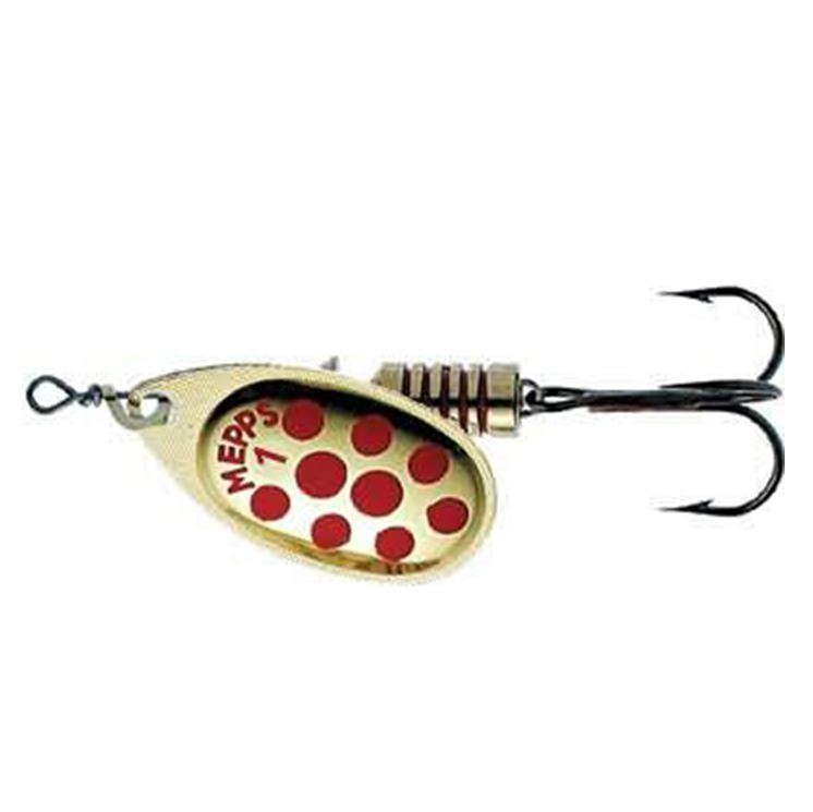 Блесна вращающаяся Mepps AGLIA PTS, 1, Gold/Red dots. Фото №1 Блесна вращающаяся Mepps AGLIA PTS, 1, Gold/Red dots. Фото №1