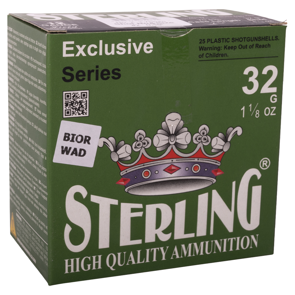 Патрон STERLING 12/70 Bior №2 32 гр. (пачка 25 шт.). Фото №4 Патрон STERLING 12/70 Bior №2 32 гр. (пачка 25 шт.). Фото №4