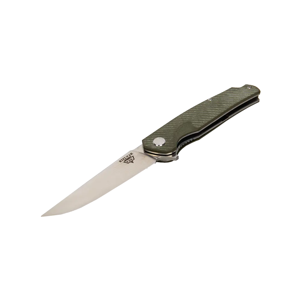 Нож складной Кизляр Shark, клинок D2, рукоять G10, зеленый. Фото №1