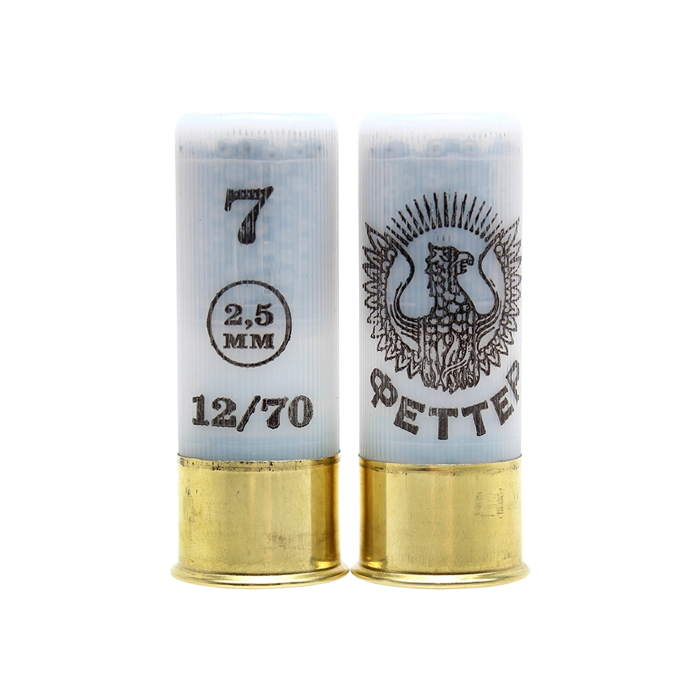 Патрон ФЕТТЕР 12/70 дробь №7, 34гр. (в пачке 25 шт.) (в коробке 250 шт.). Фото №3