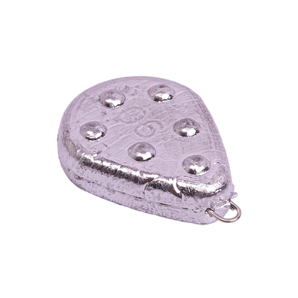 Груз "Капля плоская с шипами и ушком" 90 гр.. Фото №3