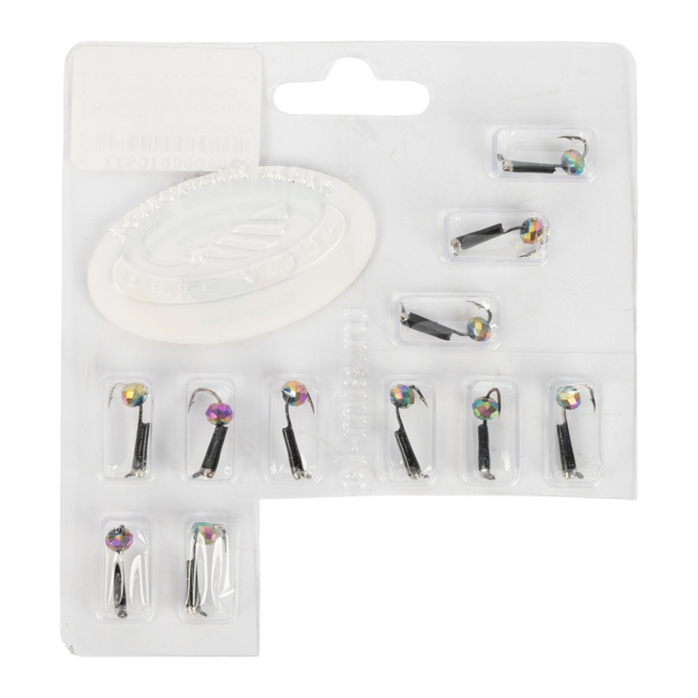 Мормышка вольфрамовая Зеленый мыс "Столбик с колпачком" d1,5 дискотека хамелеон (15шт. упак.). Фото №2