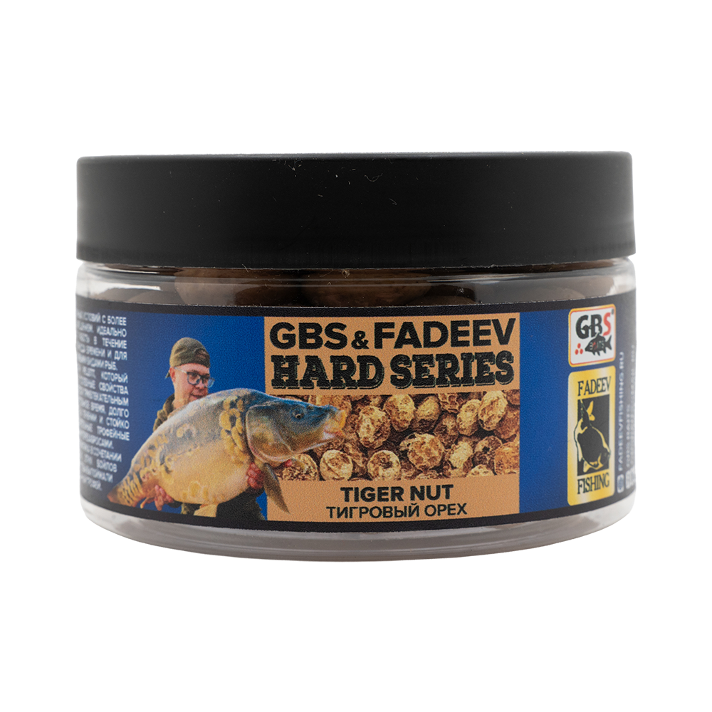 Бойлы вареные GBS baits & Fadeev hard series "Tiger Nut" 20мм. Фото №1