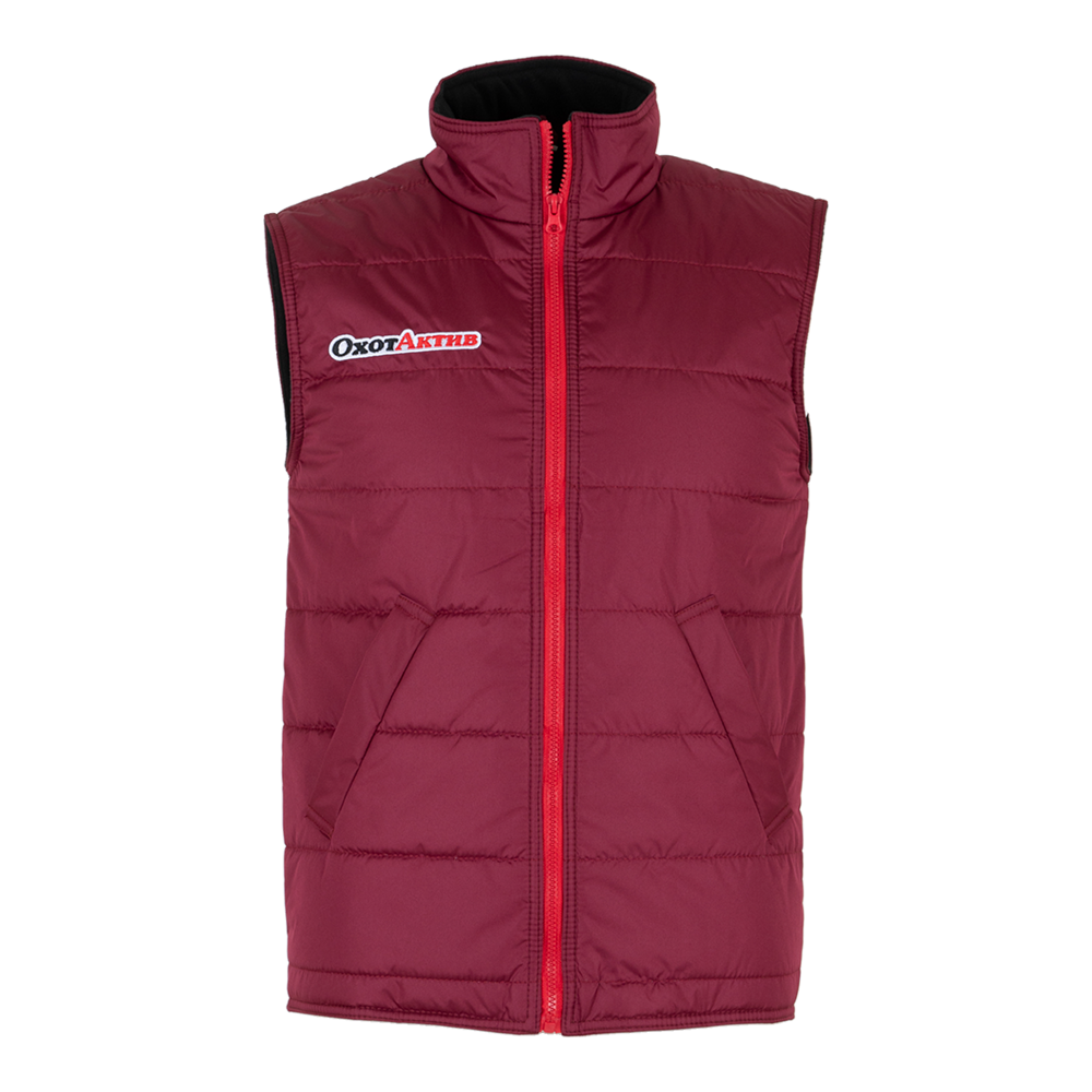 Жилет утеплённый мужской "ФРИСТАЙЛ", дюспо (красный) р. 40-42. Фото №1