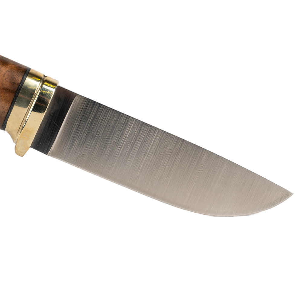 Нож МС "Егерь", сталь VG-10, литье мельхиор, орех(кап). Фото №3