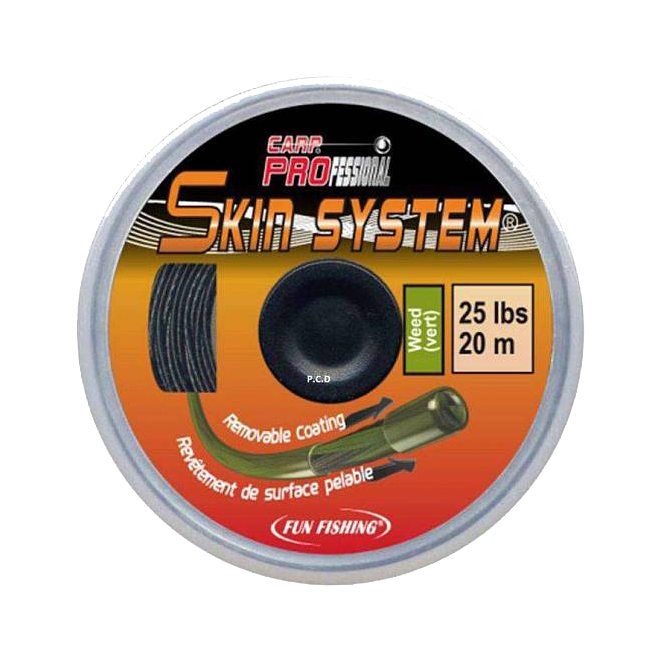 Поводковый материал в оболочке Skin System Weed 25lbs-20m. Фото №1 Поводковый материал в оболочке Skin System Weed 25lbs-20m. Фото №1