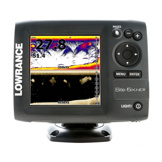 Эхолот Lowrance Elite-5x HDI W/XD 83/200/455/800. Фото №1