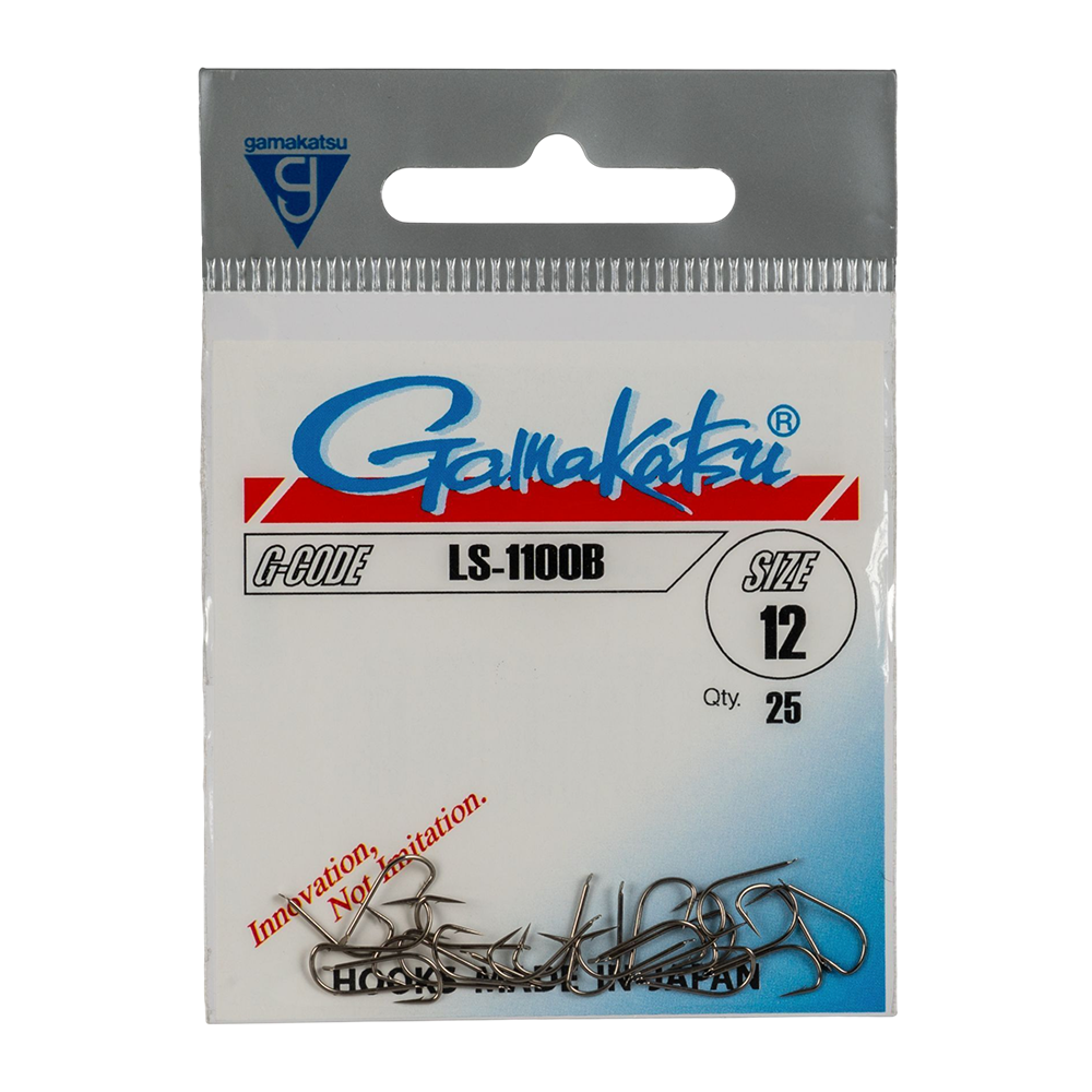 Крючок Gamakatsu Hook LS-1100B Brown №12. Фото №1