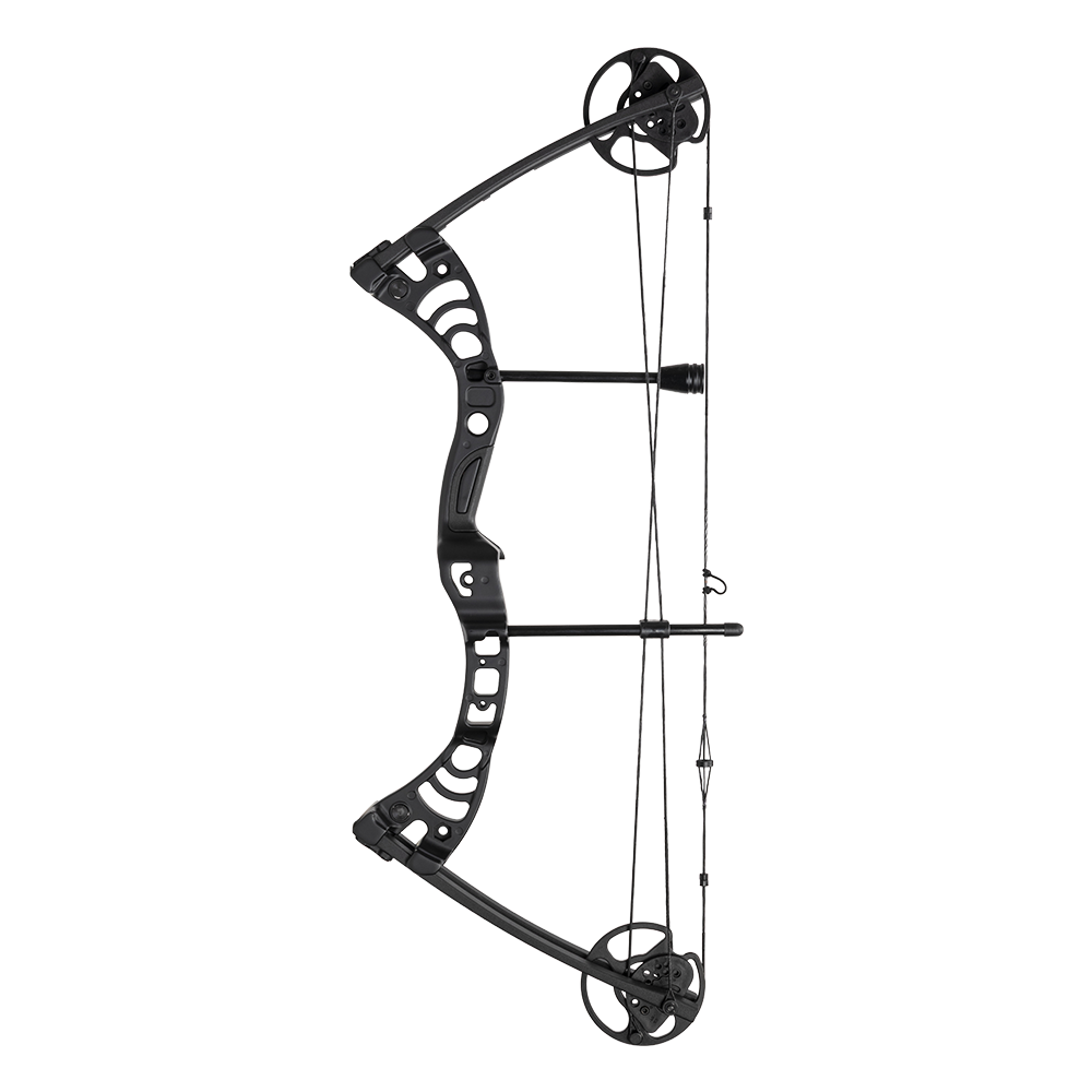 Лук блочный Man Kung - CB50 (черный, прицел, полка, релиз, пипсайт, воск, 2 стрелы ). Фото №5