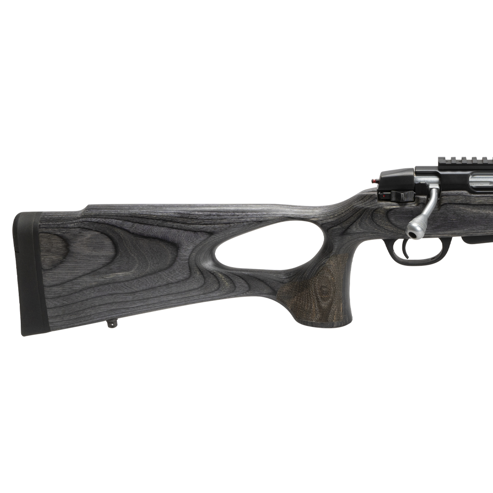 Карабин ATA ARMS Turqua Laminated Thumbhole (серый ламинат, ортопедическое ложе, без целика и мушки), 308Win, ствол 510 мм. Фото №4