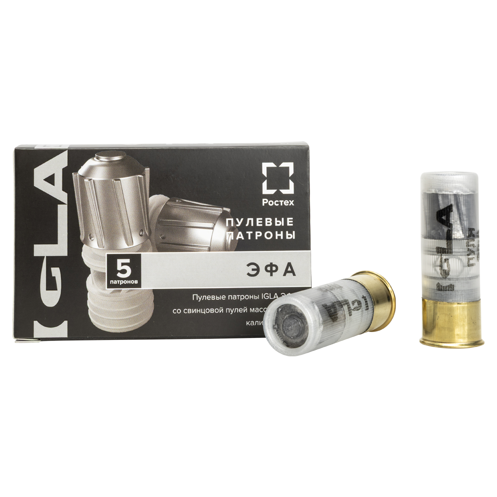 Патрон Igla Optimum 12/70 32 гр с пулей ЭФА (пачка 5 шт). Фото №1