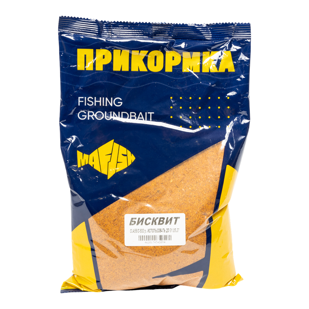 Прикормка Mafish Classiс Бисквит 900гр.. Фото №1 Прикормка Mafish Classiс Бисквит 900гр.. Фото №1