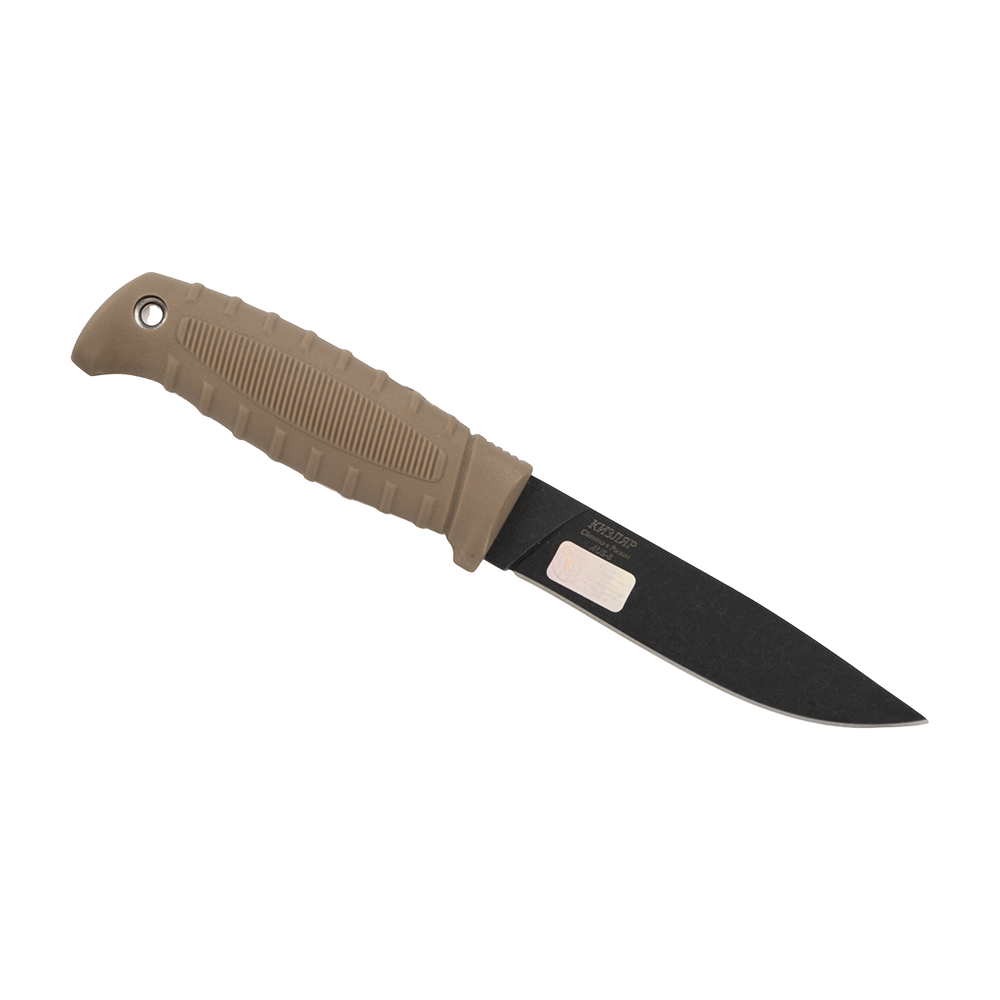 Нож Кизляр "Финский" (рукоять эластрон), цвет: пустынный. Фото №1 Нож Кизляр "Финский" (рукоять эластрон), цвет: пустынный. Фото №1