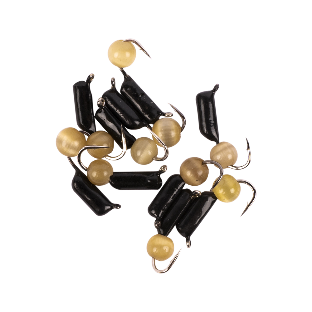 Мормышка вольфрамовая Trye Weight черная "Гвоздешарик" d2,0мм кошачий глаз, кофейный (10шт). Фото №2 Мормышка вольфрамовая Trye Weight черная "Гвоздешарик" d2,0мм кошачий глаз, кофейный (10шт). Фото №2