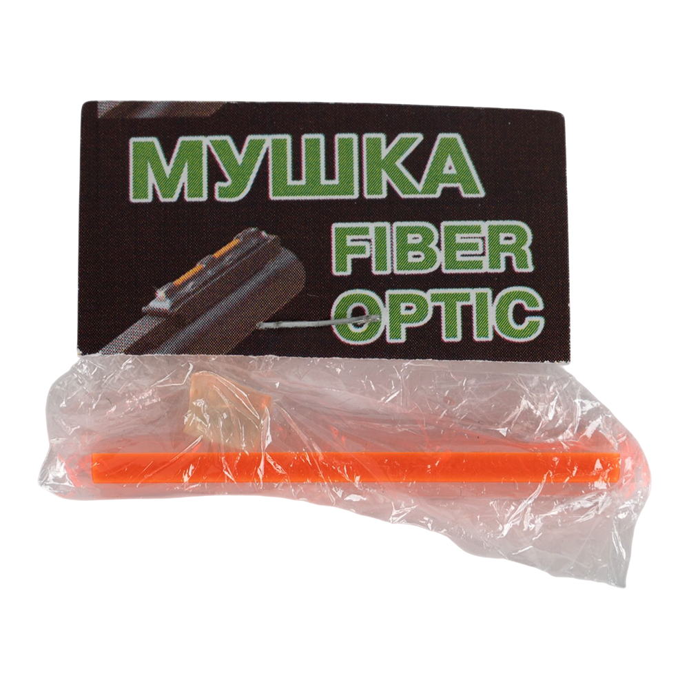 Мушка оптоволоконная универсальная (полоска 50х3х3мм) красная. Фото №1