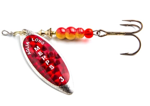 Блесна вращающаяся Mepps AGLIA LONG REDBO, 5, SILVER. Фото №2