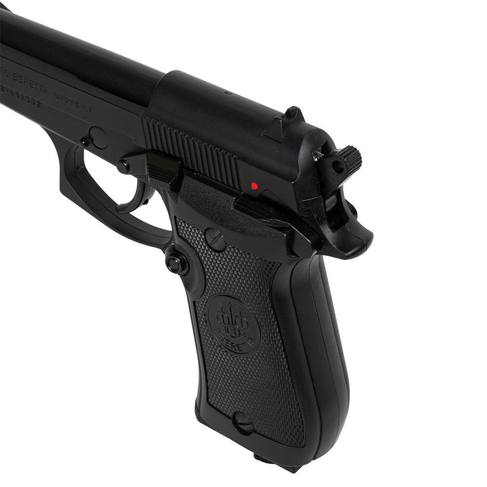 Пистолет пневматический Beretta M84 FS сплав, черный,  (Blowback). Фото №5