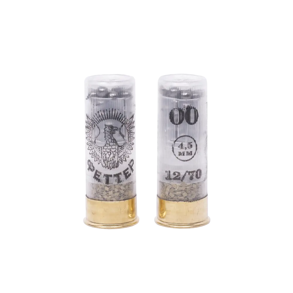 Патрон ФЕТТЕР 12/70 дробь № 00, 32гр. (в пачке 25 шт.) (в коробке 250 шт.). Фото №3