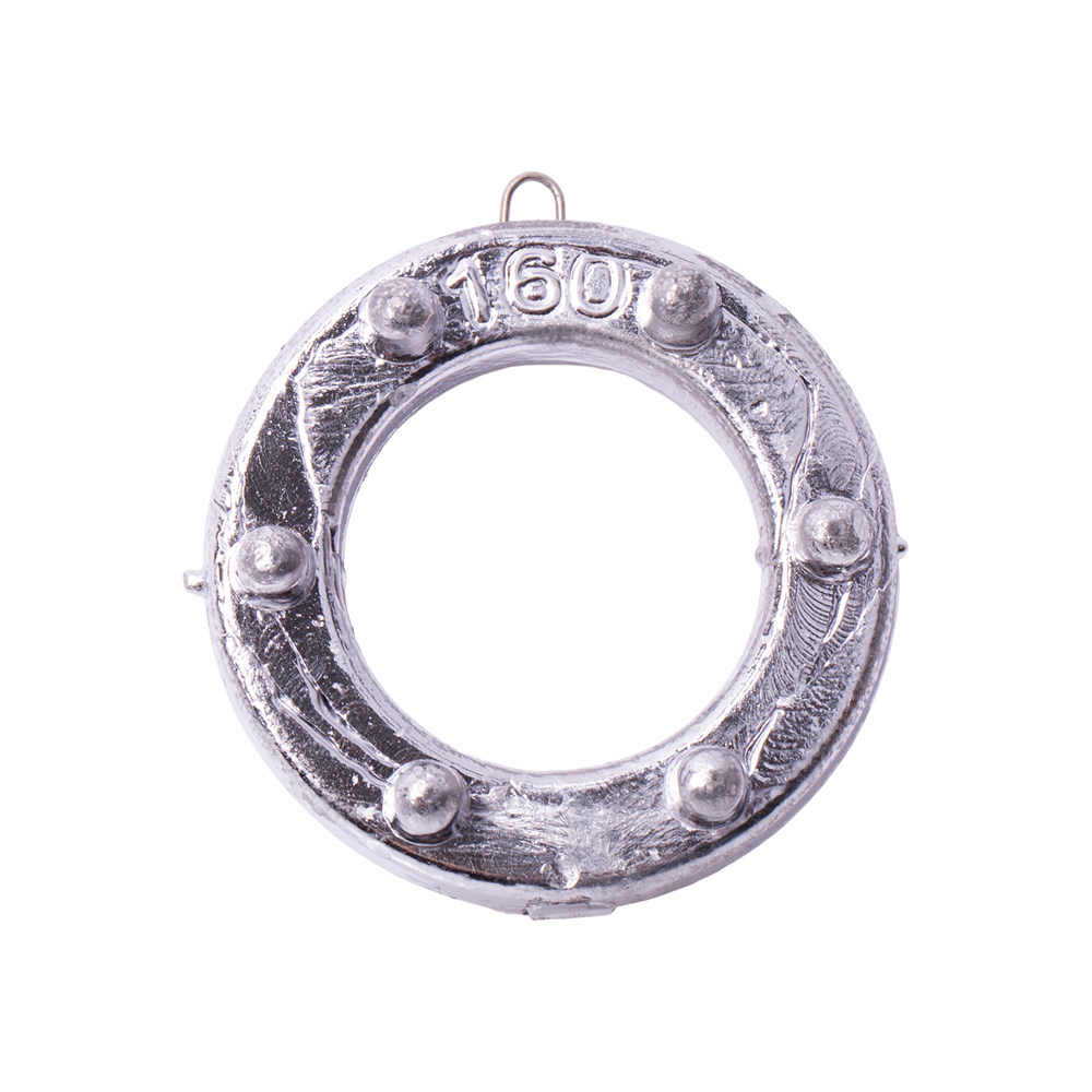 Груз "Кольцо" с шипами и ушком 160гр.. Фото №1