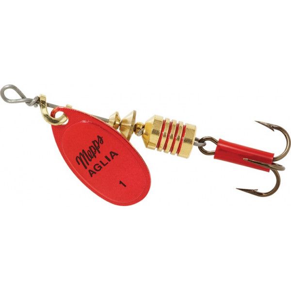 Блесна вращающаяся Mepps AGLIA FLUO, 1, Red. Фото №1