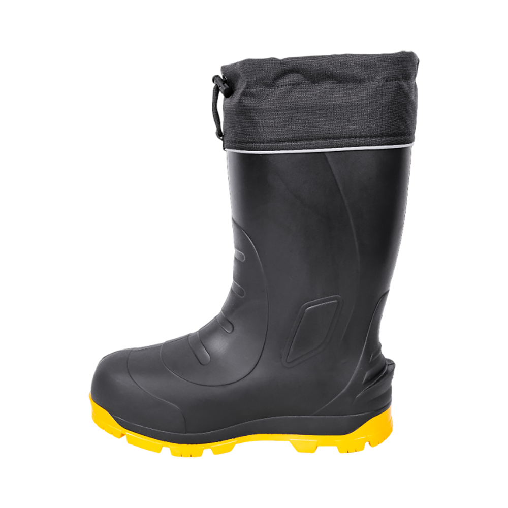 Сапоги NORDMAN QUADDRO с защищенной подошвой ТЭП и шипами, черно-желтые р. 43. Фото №5