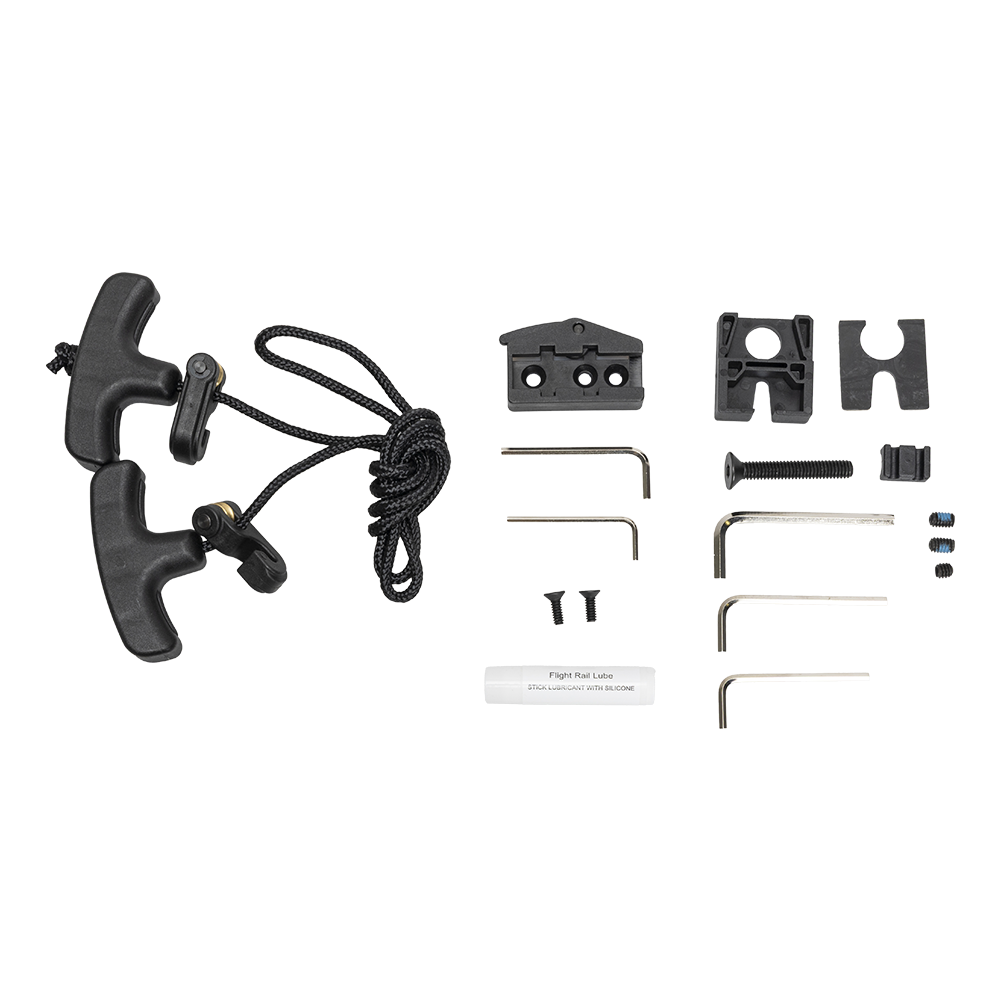 Арбалет блочный Man Kung XB60, блочный, black, кивер, 4 шт. стрелы, прицел, крепеж, воск, натяжитель. Фото №3