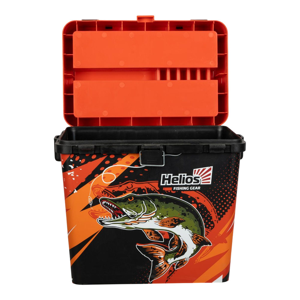 Ящик рыболовный зимний Pike, оранжевый (HS-IML-19-O) Helios. Фото №6 Ящик рыболовный зимний Pike, оранжевый (HS-IML-19-O) Helios. Фото №6