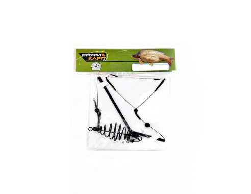 Снасть карповая (кормушка 20гр.,1крючок  №6) 1К20-Кр.6 (Три кита). Фото №1