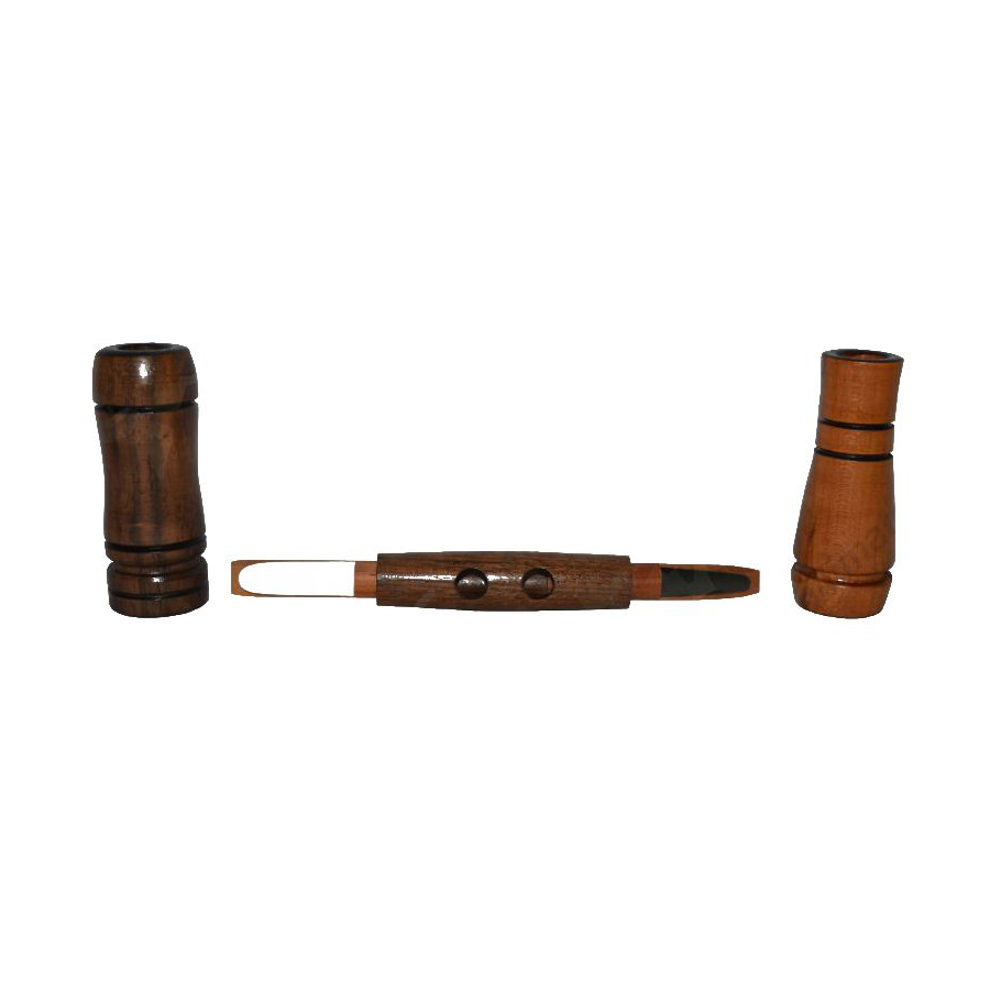 Манок Faulk's комбинированный двухсторонний утка-гусь (вишня/орех). Фото №3