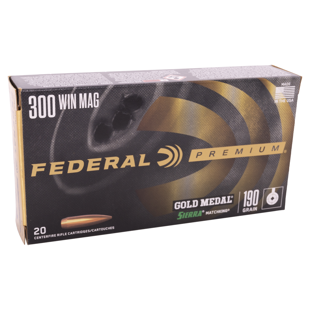 Патрон нарезной FEDERAL калибр 300 WIN MAG 12.3гр.190GR MATC BHTR (в пачке 20 шт.). Фото №4