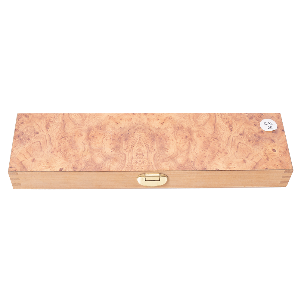 Набор для чистки оружия MegaLine в деревянном кейсе, алюминиевый шомпол, 3 ерша, 20 калибр . Фото №1