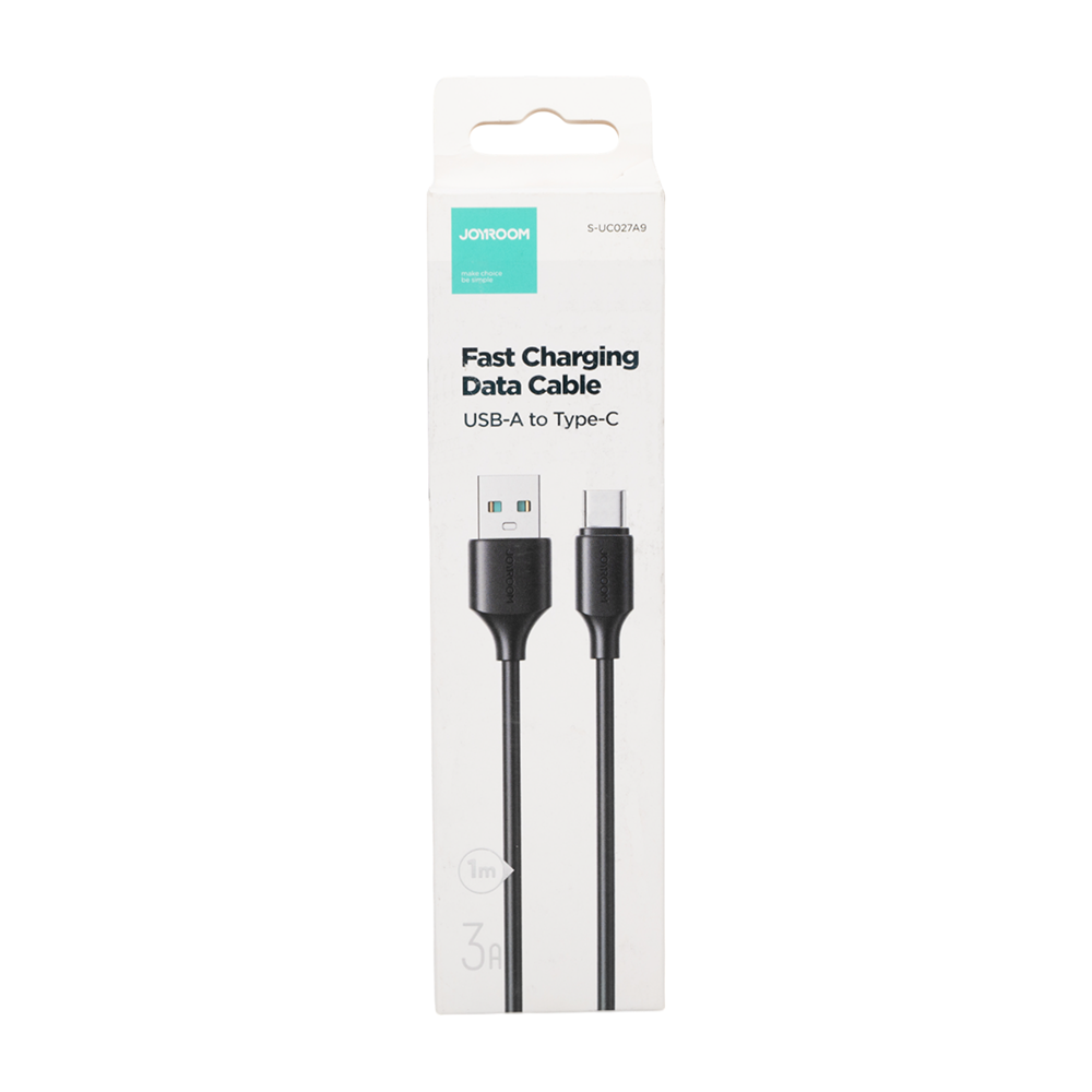 Кабель JOYROOM Type-C черный 1м. Фото №1