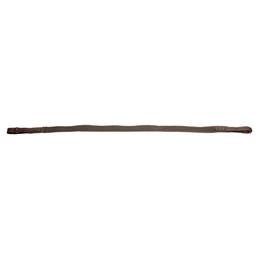 Ремень погонный с противоскользящей стропой с регулировкой (кожа, коричневый) (Хольстер). Фото №4