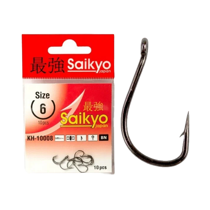 002-1 Крючок с ушкомGTR IDUMEZINA №4 черный никель (уп.-10х10шт.). Фото №2