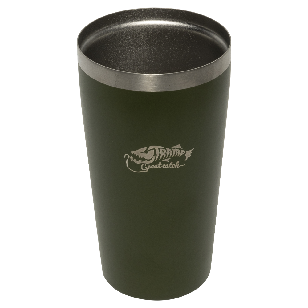 Термостакан Tramp металлический (оливковый), 450 мл. Фото №1