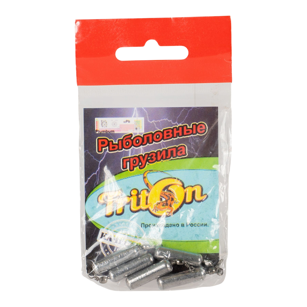 Грузило Цилиндр с вертлюгом для отводного поводка 7гр TritOn (уп. 5шт). Фото №1 Грузило Цилиндр с вертлюгом для отводного поводка 7гр TritOn (уп. 5шт). Фото №1