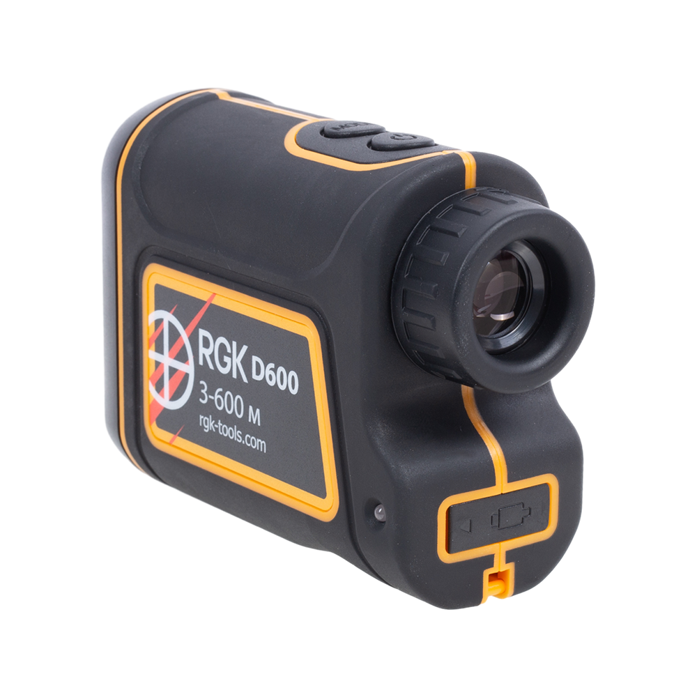 Лазерный дальномер RGK D600 оптический. Фото №1
