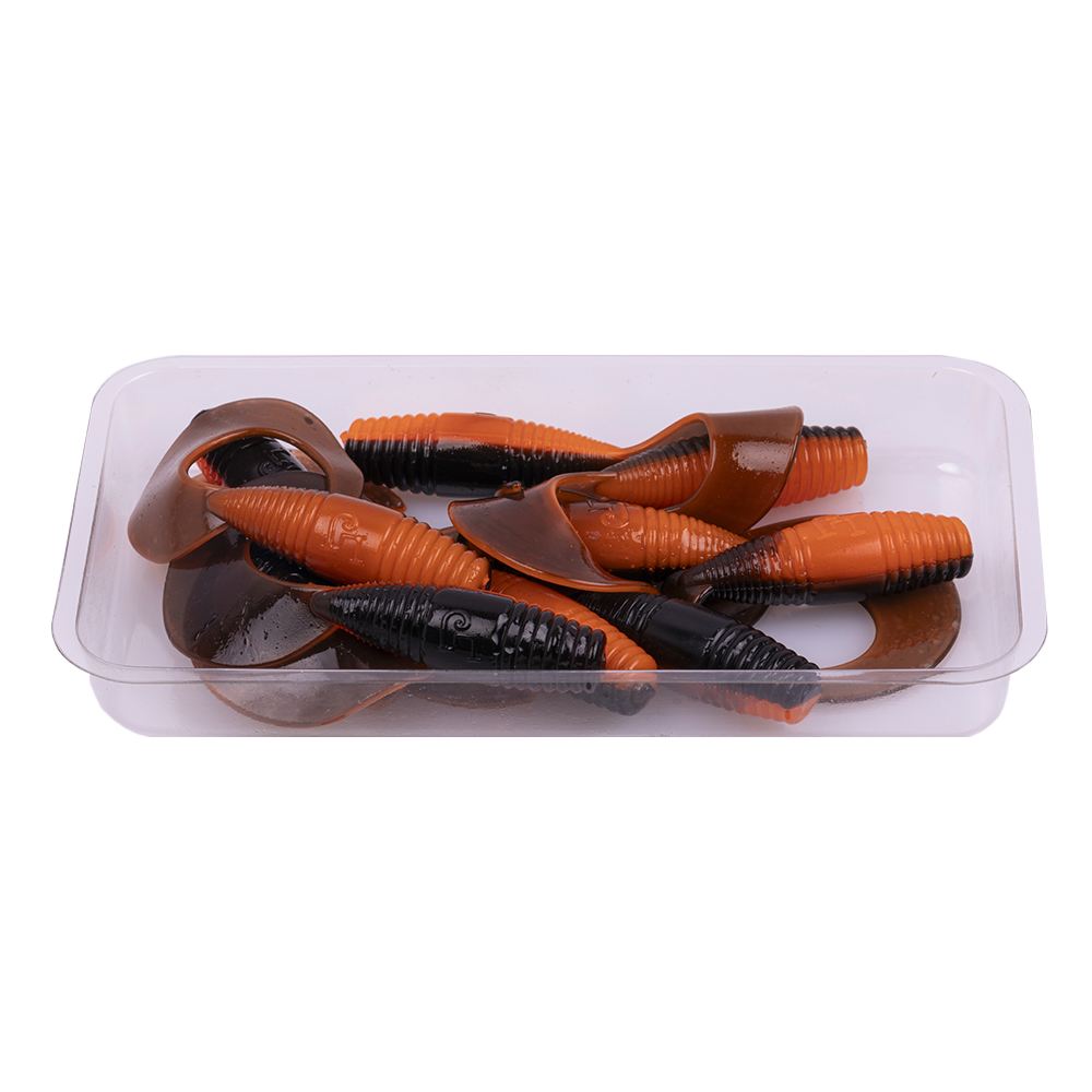 Твистер Lucky John PRO Series J.I.B. Tail 2" 50мм, (10шт. упак.) цвет T28. Фото №4