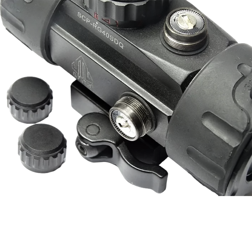 Прицел коллиматорный LEAPERS UTG 1х30 Compact, закрытый на Weaver, подсветка точка зеленая/красная, . Фото №2