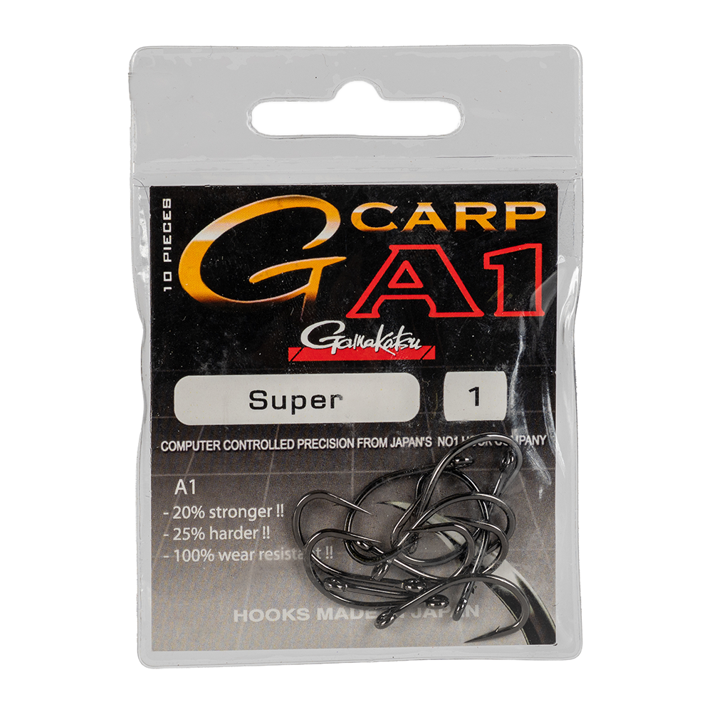 Крючок Gamakatsu Hook A1G-Carp Super №01. Фото №1