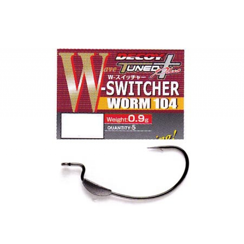Крючок подгруженный Decoy офсетный Worm 104 #4/0 (4 шт.). Фото №1