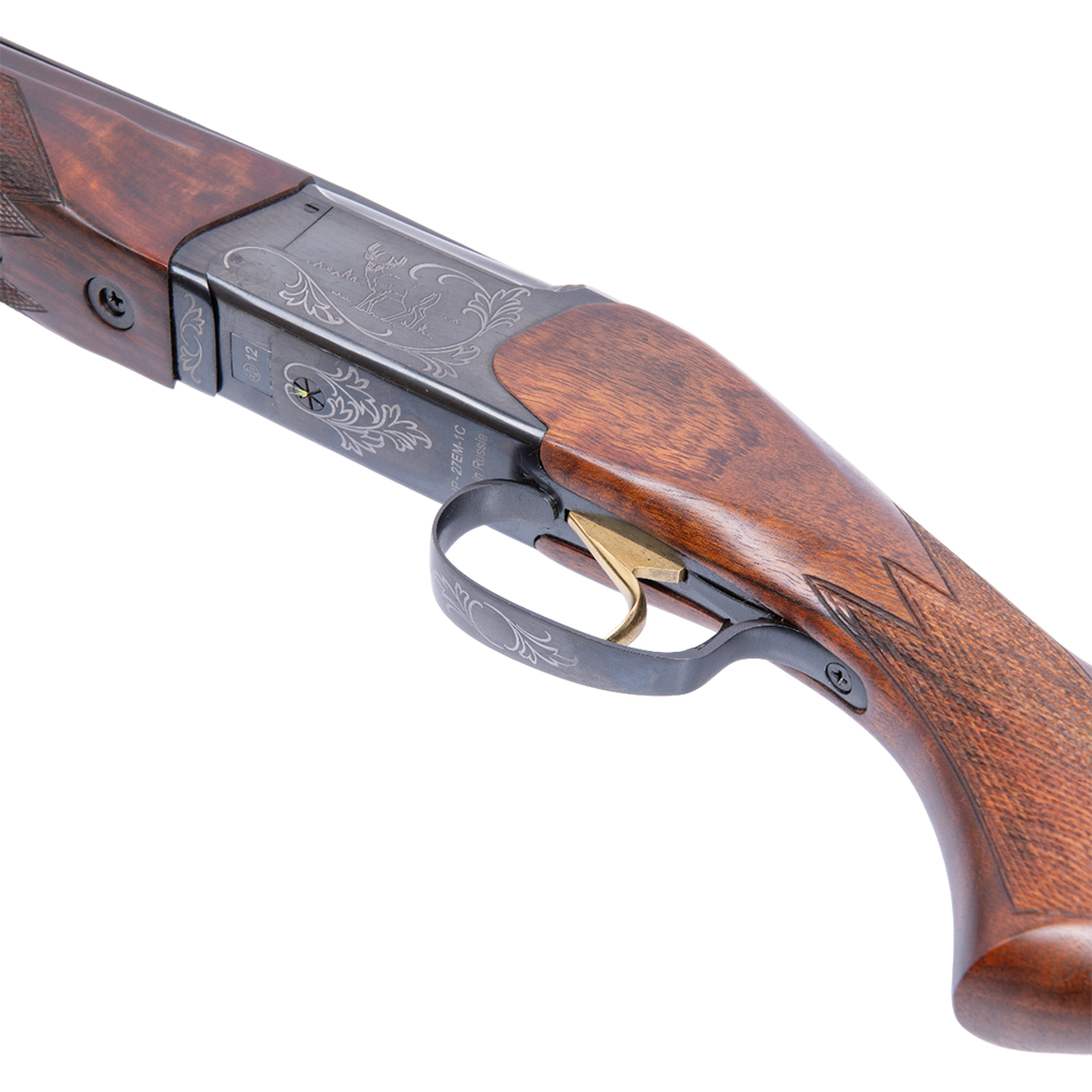 Ружьё МР-27ЕМ-1С 20/76 "Классик" орех, резиновый затыльник, лазерная гравировка, , дульная насадка, L-710. Фото №7 Ружьё МР-27ЕМ-1С 20/76 "Классик" орех, резиновый затыльник, лазерная гравировка, , дульная насадка, L-710. Фото №7