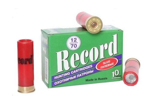 Патрон Рекорд 12/70 резиновая пуля (в коробке 10 шт.). Фото №1 Патрон Рекорд 12/70 резиновая пуля (в коробке 10 шт.). Фото №1