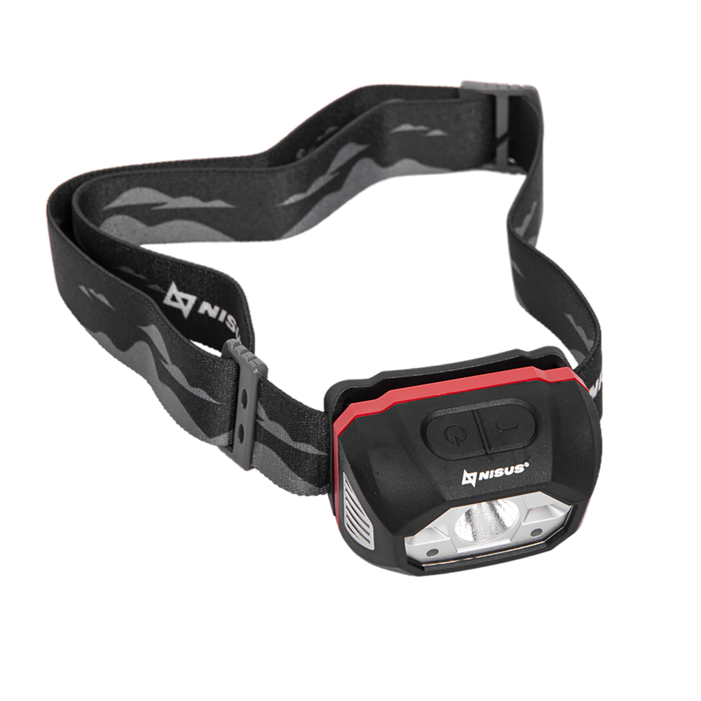 Фонарь налобный 440 LM, IPX6, USB NISUS PRO. Фото №1