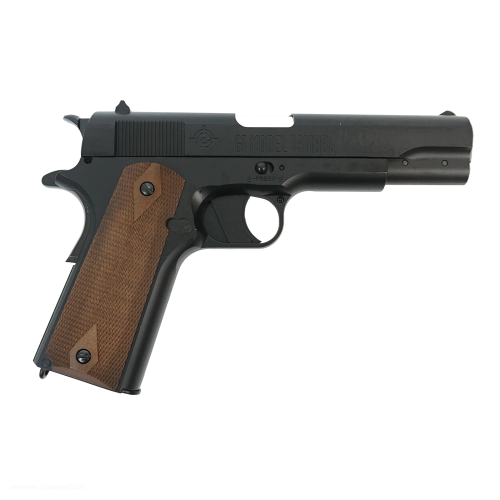 Пистолет пневматический Crosman 1911BB (blowback), калибр 4,5мм. Фото №1