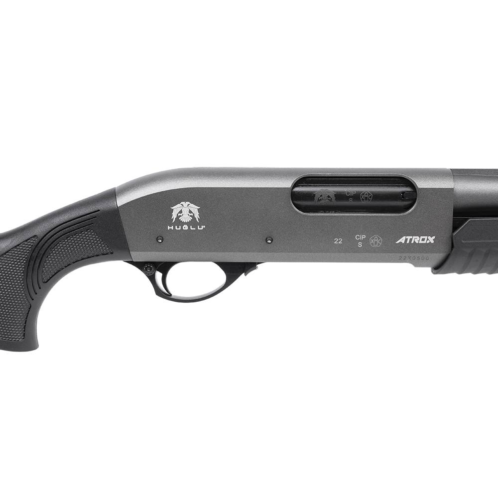 Ружье Huglu Atrox Standart GREY 2 12x76 PUMP ACTION SHOTGAN L510 7+1 5СМЧ,ключ,мушка. Фото №3