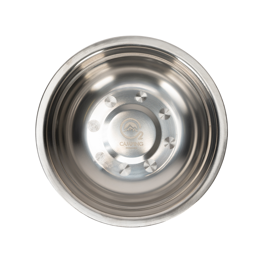 Миска O2 camping company туристическая, металлическая 18 см. Фото №1