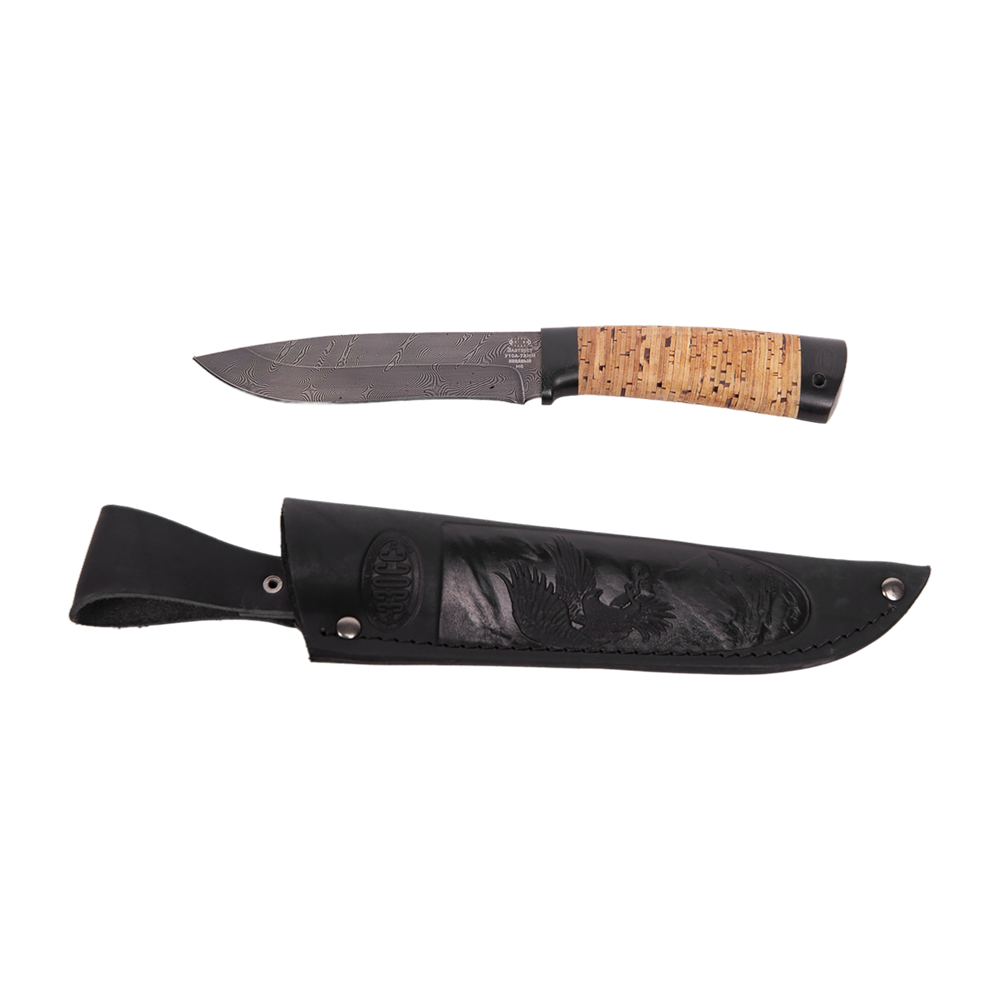 Нож ЗЗОСС, Н6, клинок ст. У10А-7ХНМ, рукоять текстолит, береста. Фото №5