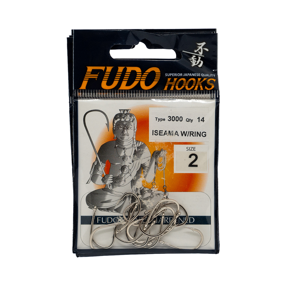 Крючок FUDO ISEAMA W/RING №2 Type 3000 Oty 14. Фото №1 Крючок FUDO ISEAMA W/RING №2 Type 3000 Oty 14. Фото №1