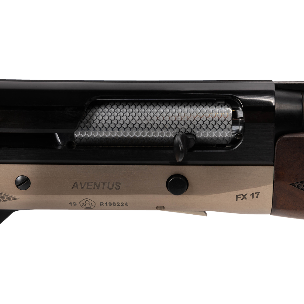 Ружье AVENTUS FX17, 12/76,  Walnut., Gold reciever, вентилируемая планка, L=760. Фото №9